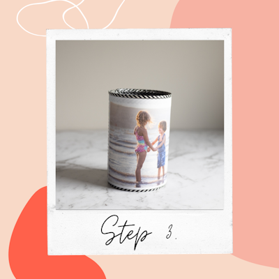 Step 3: Place decal on can