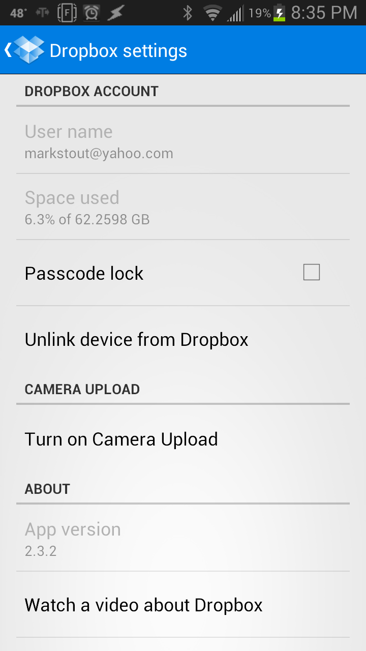 Create a common folder in DropBox.