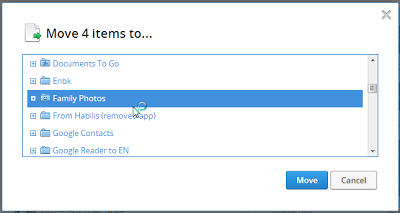 Move selected photos into the same DropBox folder.