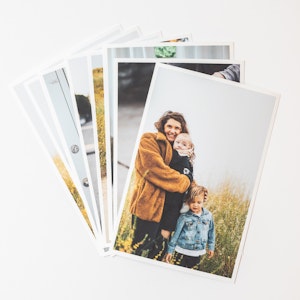 Classic photo prints of mum and kids