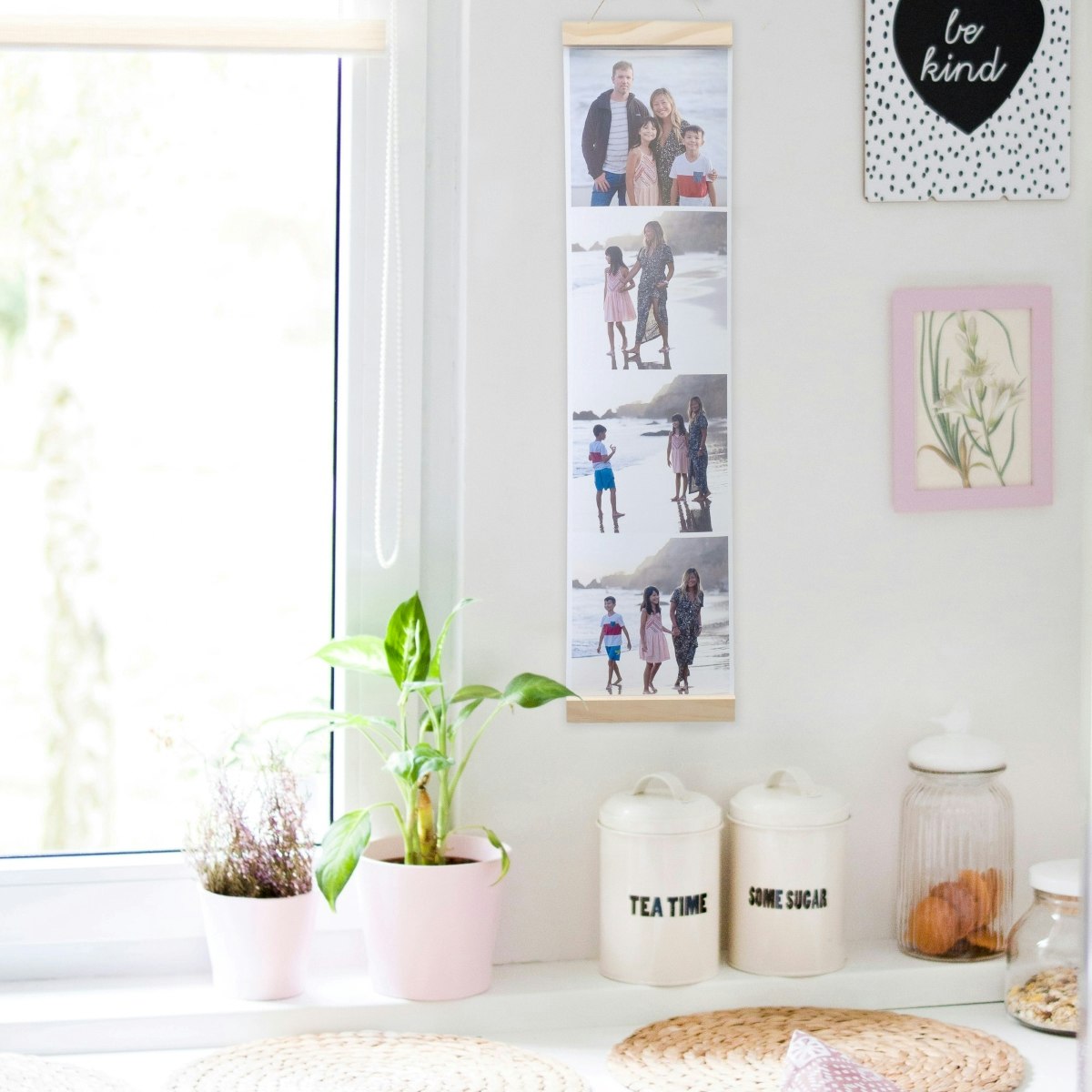 Bring your photos into any space with our wooden hangers. - Giant photostrips - HappyMoose