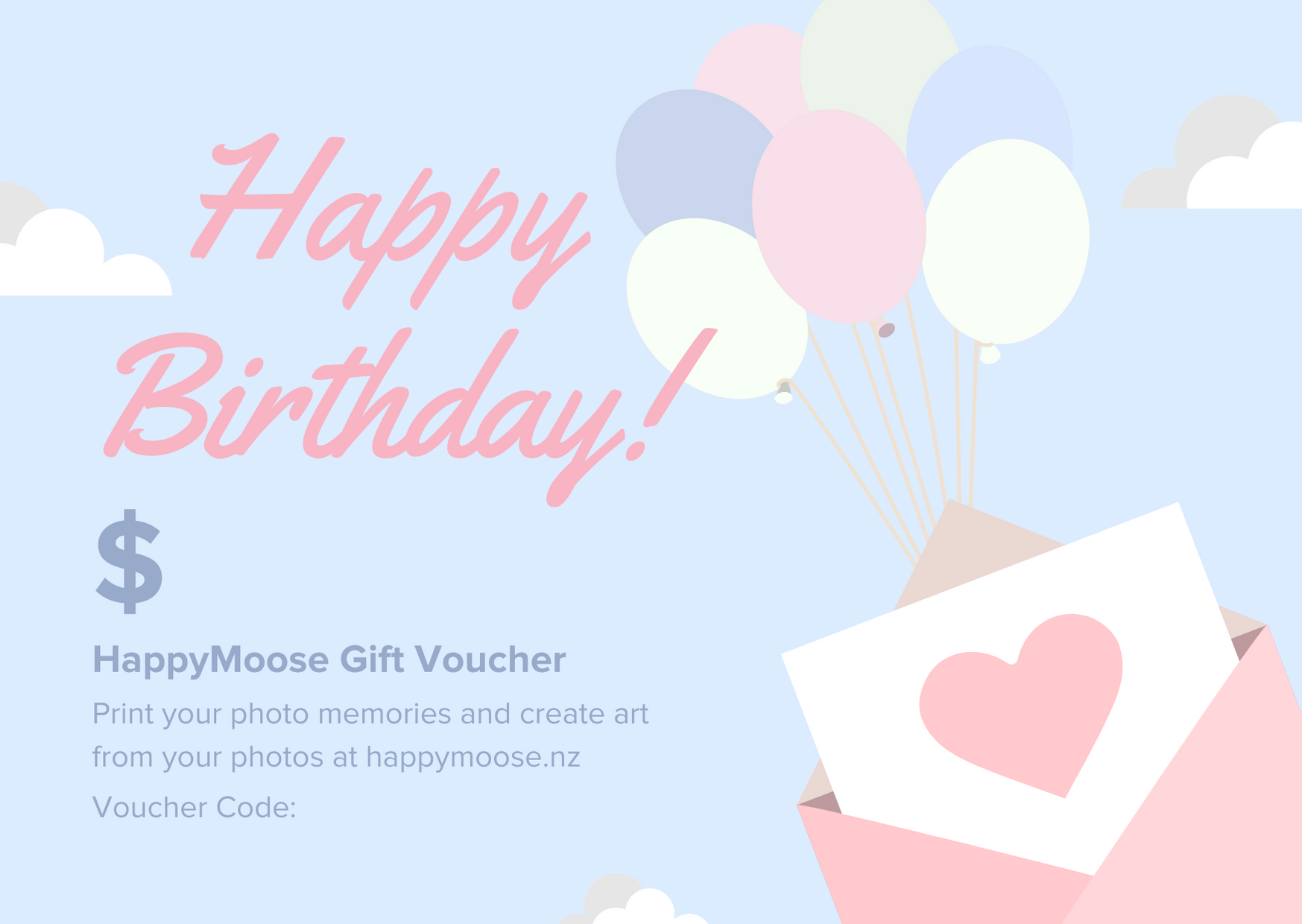 Birthday Mail - Gift vouchers - HappyMoose