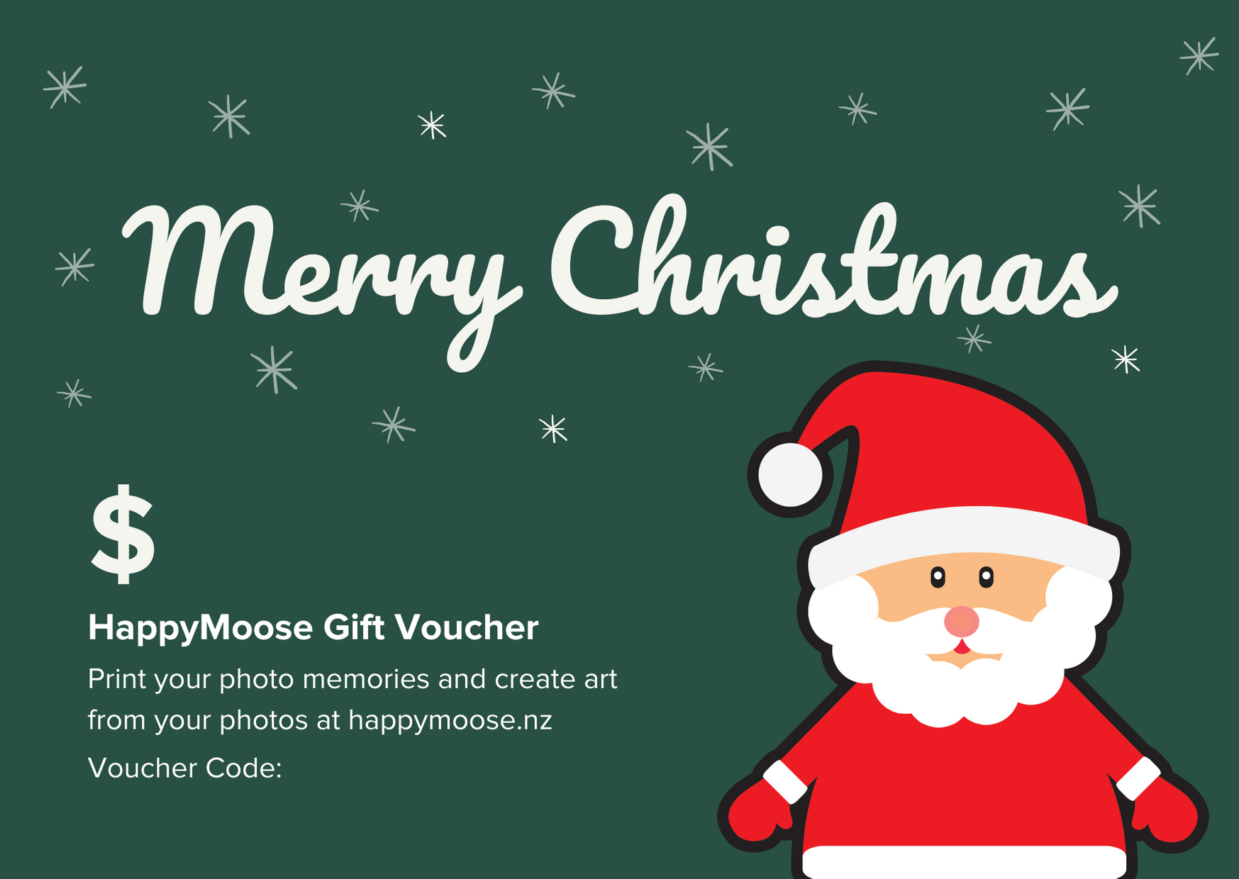 Merry Christmas - Gift vouchers - HappyMoose