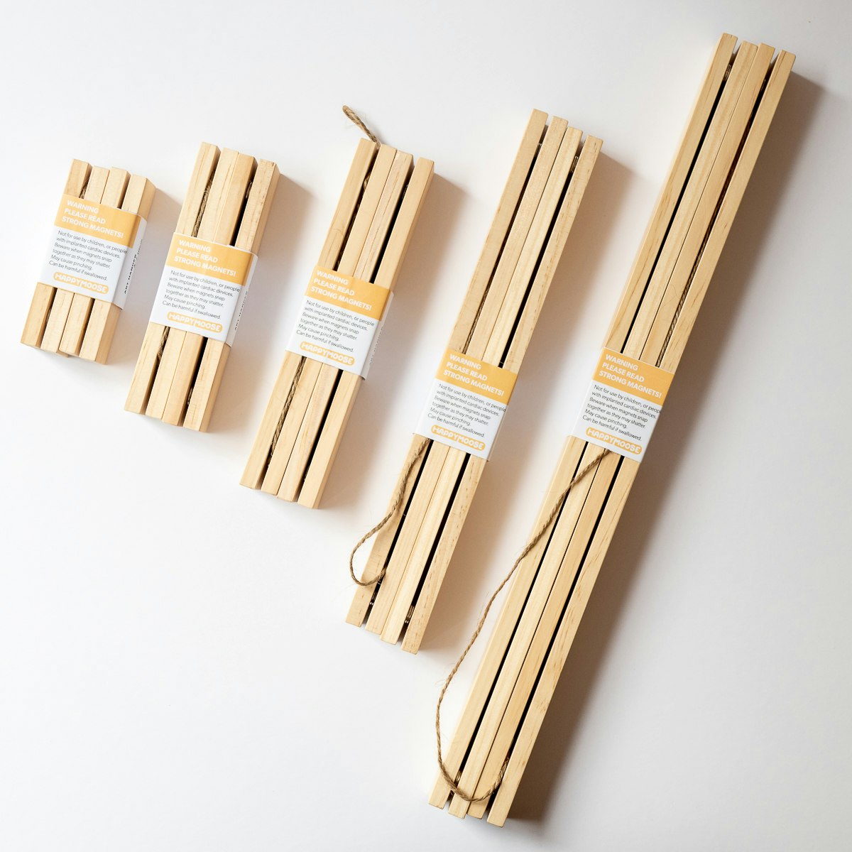 Available in 5 sizes to suit a variety of photo prints. - Wooden hangers - HappyMoose